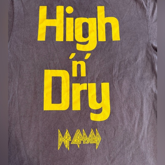 Def Leppard High n Dry T-shirt size S/P - Picture 4 of 9